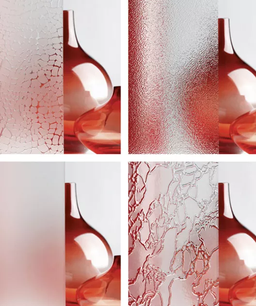 Fenêtre à vitrage décoratif pour salle de bain