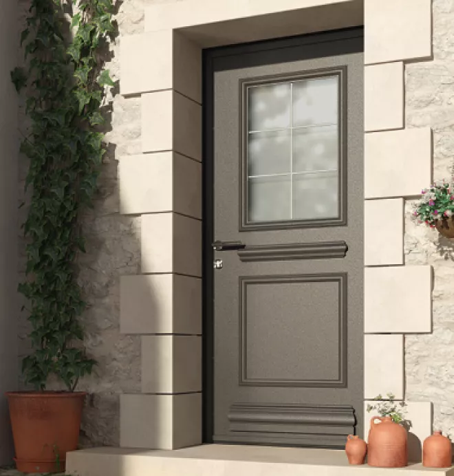 collection créative porte d'entrée aluminium k-line