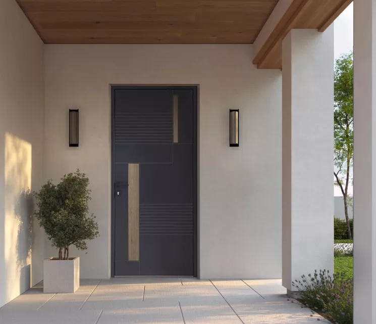 Porte d'entrée PILEA KLINE en aluminium