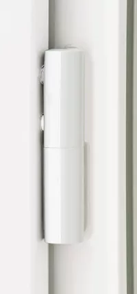 Cache paumelle blanc pour porte alu