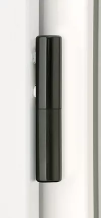 Cache paumelle noir pour porte alu