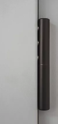 Cache paumelle noir pour porte alu Surface