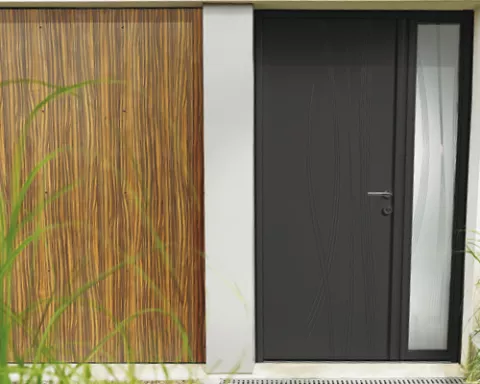 collection caractère porte d'entrée aluminium k-line