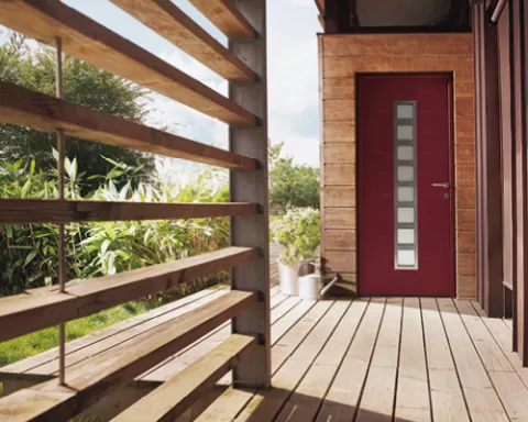 collection contemporaine porte d'entrée aluminium k-line