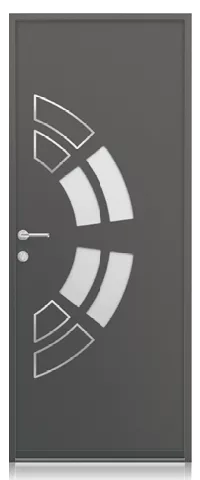 collection contemporaine porte d'entrée aluminium k-line