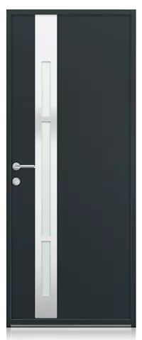 collection contemporaine porte d'entrée aluminium k-line