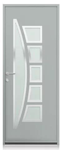 collection contemporaine porte d'entrée aluminium k-line