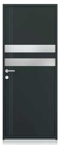 collection contemporaine porte d'entrée aluminium k-line