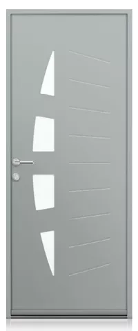 collection contemporaine porte d'entrée aluminium k-line