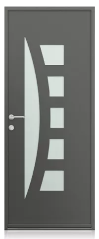 collection contemporaine porte d'entrée aluminium k-line