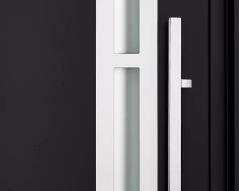 collection contemporaine porte d'entrée aluminium k-line