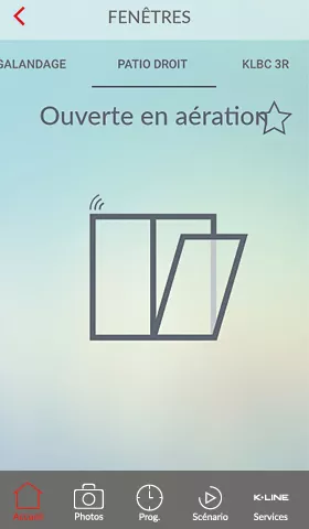 baie coulissante Pilotée K-LINE