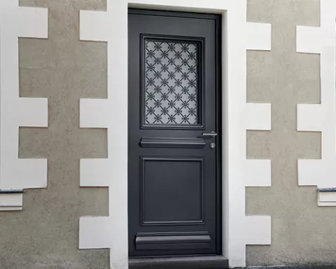 collection créative porte d'entrée aluminium k-line