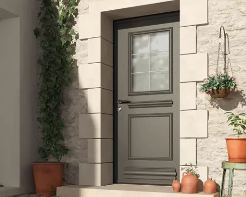 collection créative porte d'entrée aluminium k-line