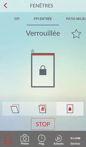 fenêtres pilotées K-line