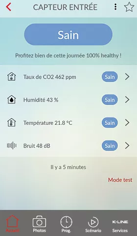 fenêtres pilotées K-line