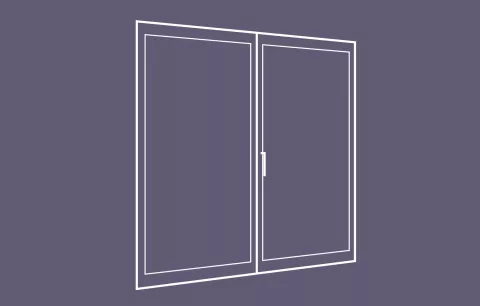 fenêtre française 2 vantaux