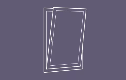 Menuiserie avec ouverture en oscillo battant