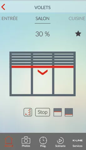 produits connectés K-line, les occultations