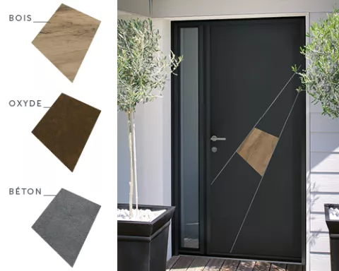 collection perspective, porte d'entrée aluminium K-LINE