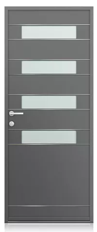 collection perspective, porte d'entrée aluminium K-LINE