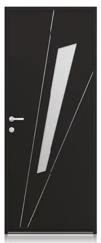 collection perspective, porte d'entrée aluminium K-LINE