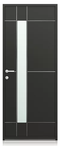 collection perspective, porte d'entrée aluminium K-LINE