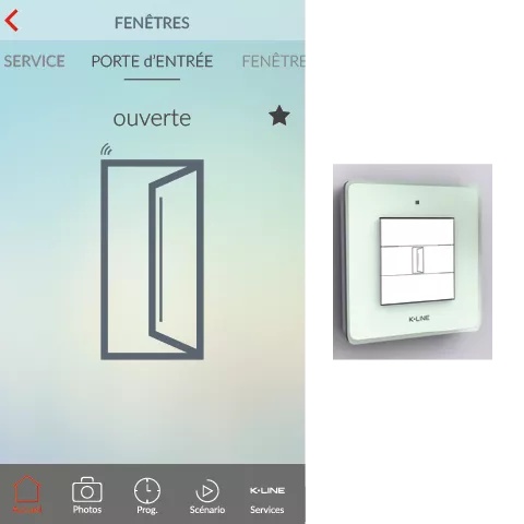 porte d'entrée ouverture à distance K-line