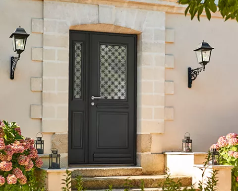 collection prestige porte d'entrée aluminium k-line