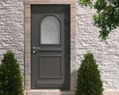 collection prestige porte d'entrée aluminium k-line