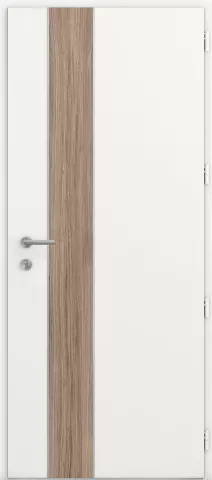 kline porte entree pleine moderne aluminium caractere decor chene clair jonc alu