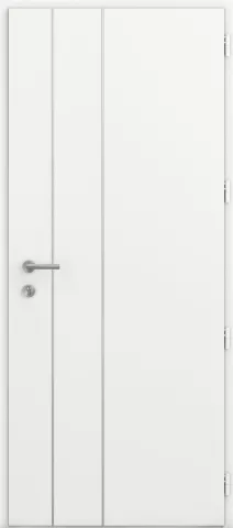 kline porte entree pleine moderne aluminium caractere jonc alu int blanc
