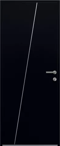 kline porte entree pleine moderne aluminium surface epigramme