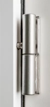 Accessoire porte aluminium fiche platine aspect inox