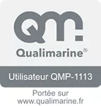 logo qualimarine utilisateur QMP 1113 portée sur www.qualimarine.fr certification international