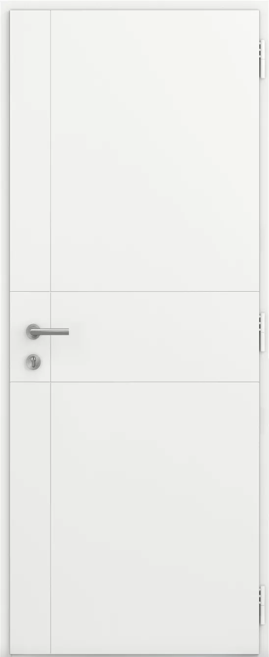 kline porte entree pleine moderne aluminium surface epigramme ext bs2 noir texture ral9011t