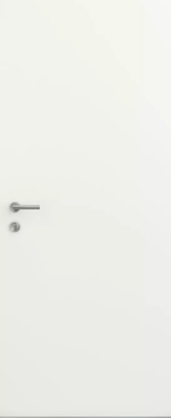 kline porte entree pleine moderne aluminium surface artem int bs2 blanc satine ral9016s