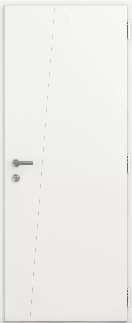 kline porte entree pleine moderne aluminium surface pilastre int bs2 ral9016s