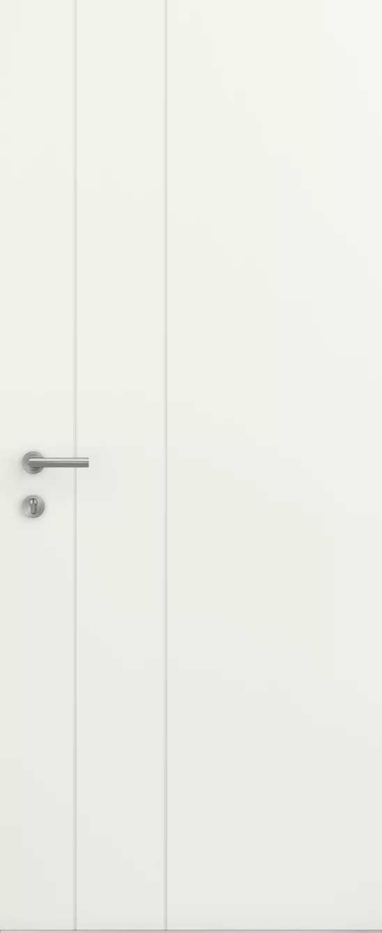 kline porte entree pleine moderne aluminium surface silohe int joncs alu blanc satine ral9016s