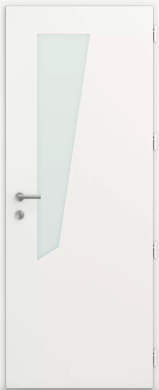 kline porte entree semi vitree moderne aluminium caractere edea int bs2 blanc satine ral9016s