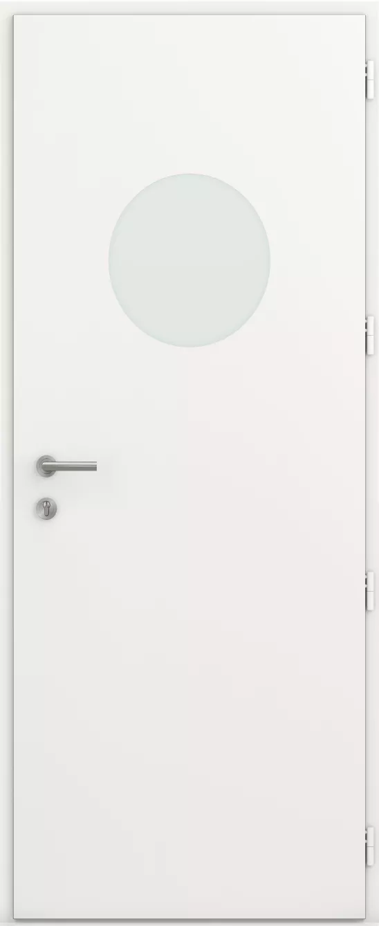 kline porte entree semi vitree moderne aluminium caractere estrela int bs2 blanc satine ral9016s