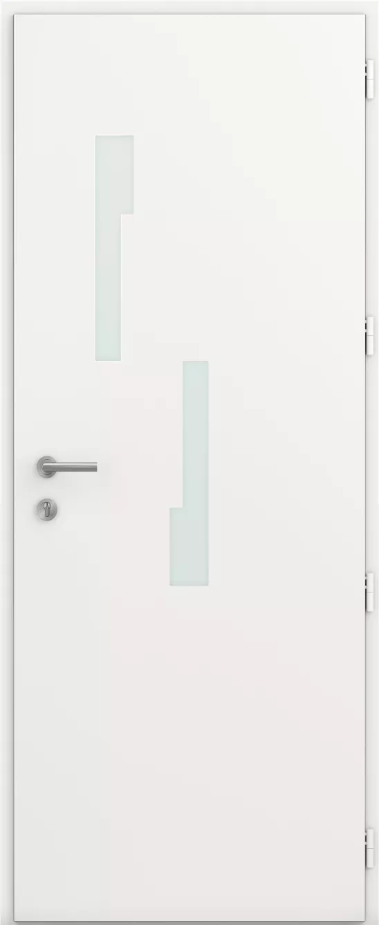 kline porte entree semi vitree moderne aluminium caractere pamir int bs2 blanc satine ral9016s