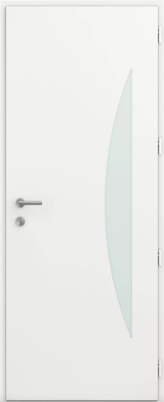 kline porte entree semi vitree moderne aluminium caractere savanah int bs2 blanc satine 9016s