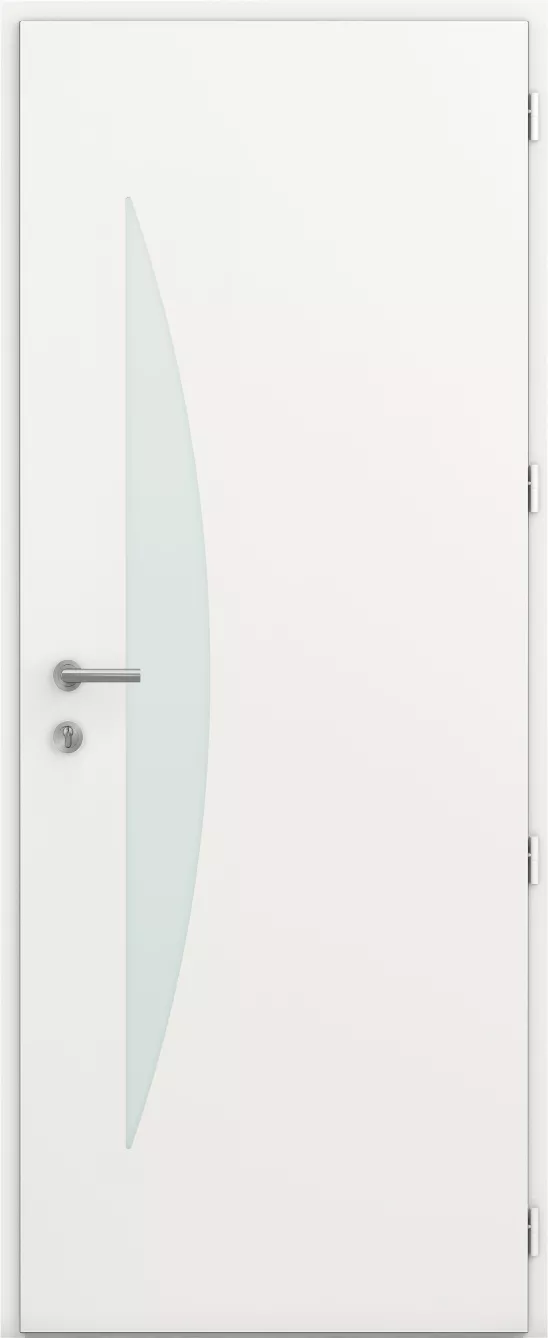 kline porte entree semi vitree moderne aluminium emotion balancine int bs2 blanc satine ral9016s