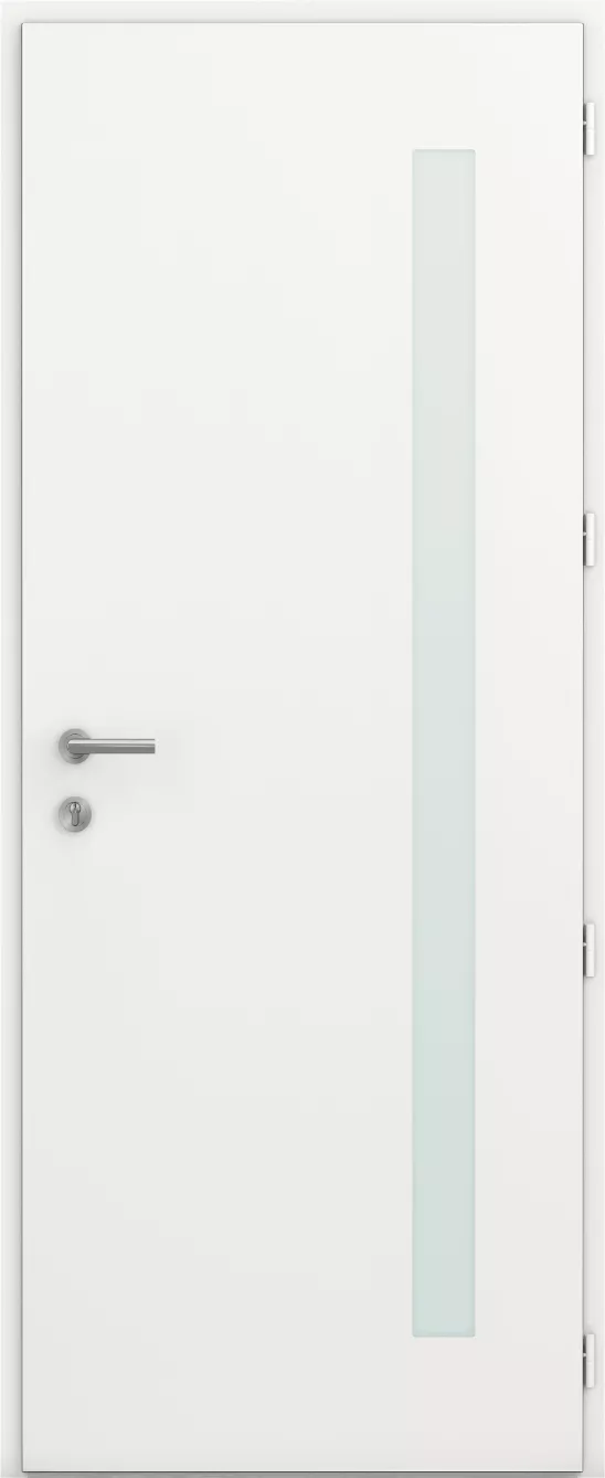 kline porte entree semi vitree moderne aluminium emotion semaphore int bs2 blanc satine ral9016s