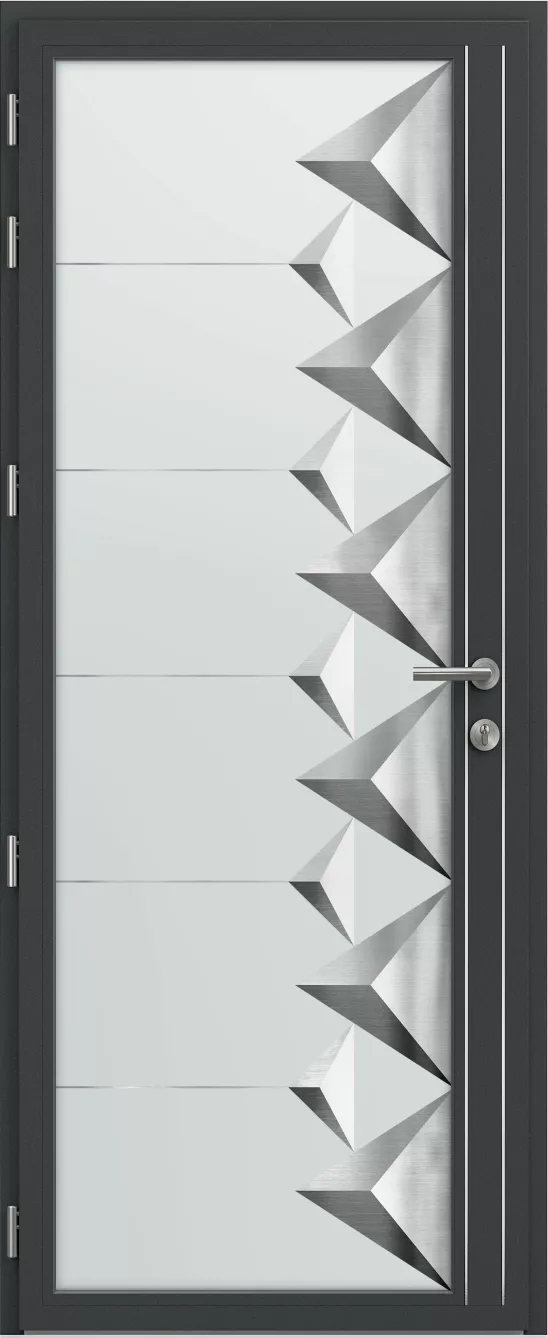 kline porte entree vitree aluminium lumiere sagaie int gris sable 2900