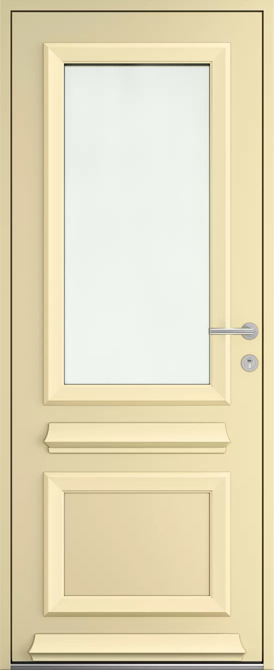 Porte d'entrée K-LINE Loggia vue extérieure, beige texturé 1015T