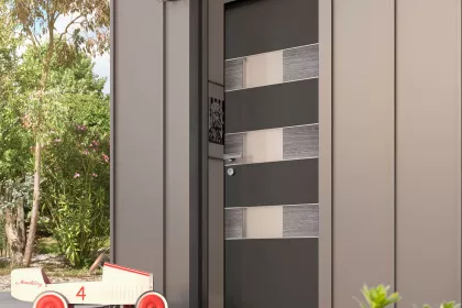 Porte d'entrée semi vitrée de la gamme surface hipparcos