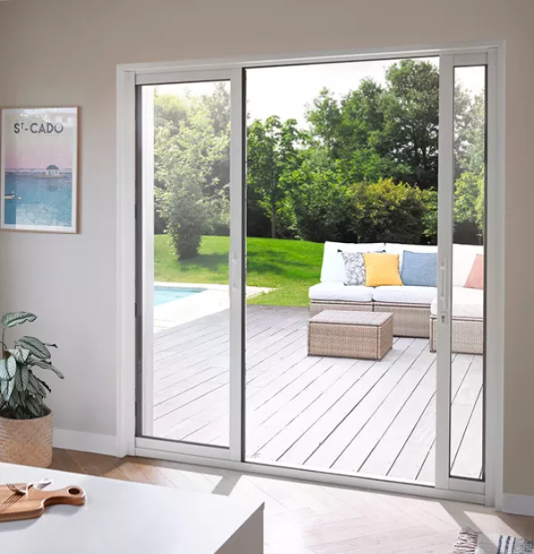 Baie à galandage blanche