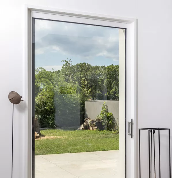 Baie à galandage ouverte